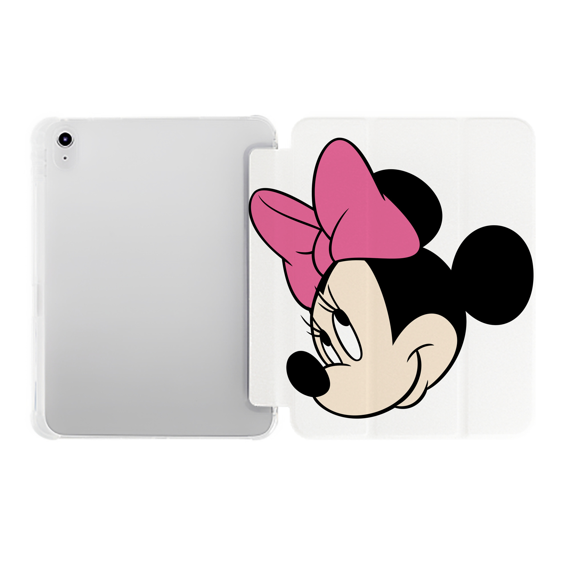 （画像用） ミッキーマウス Mickey Mouse IPad ケース ペン収納付き 三つ折りスタンド PUレザー×シリコン 対応機種9.5/10.5/10.9インチ